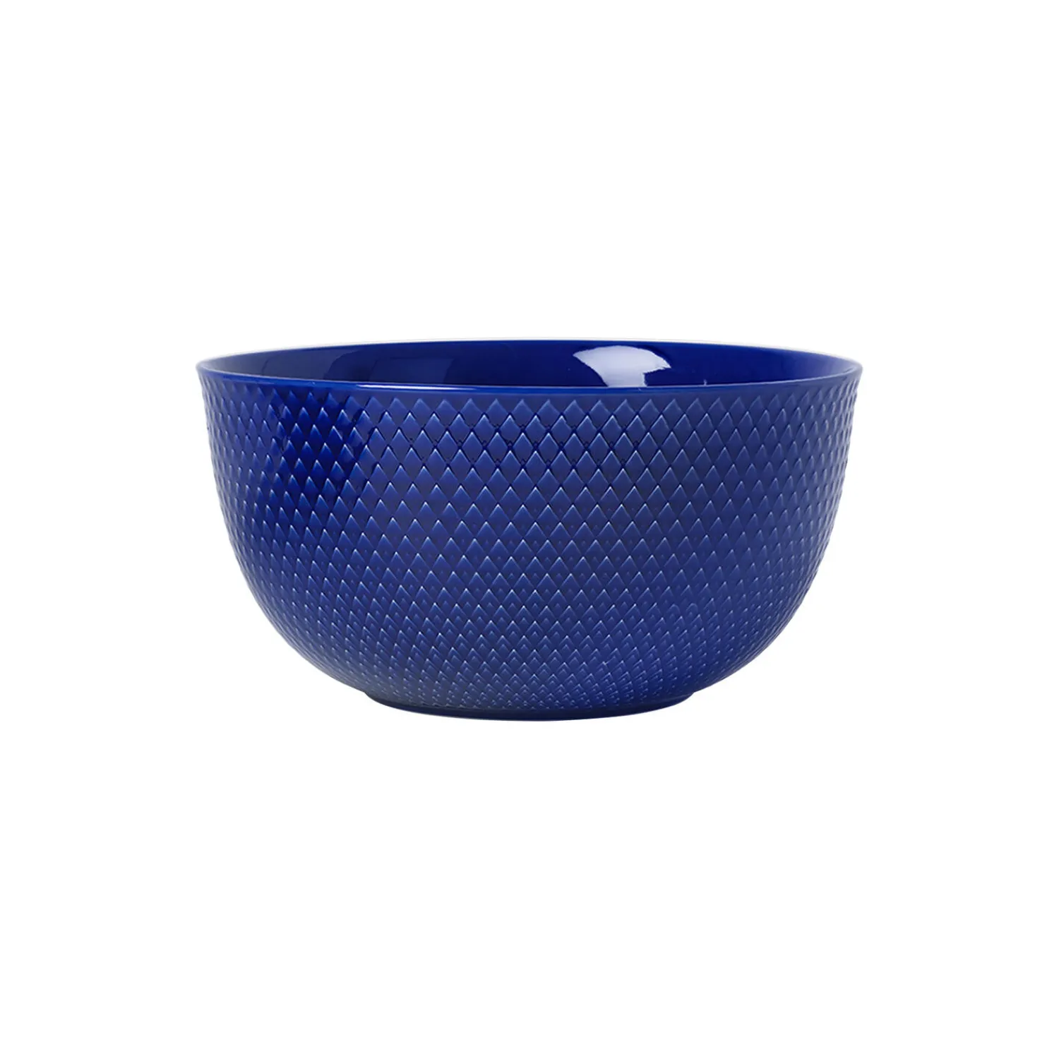 Lyngby Porcelæn Skåle & Fade * Rhombe serveringsskål, mørk blå