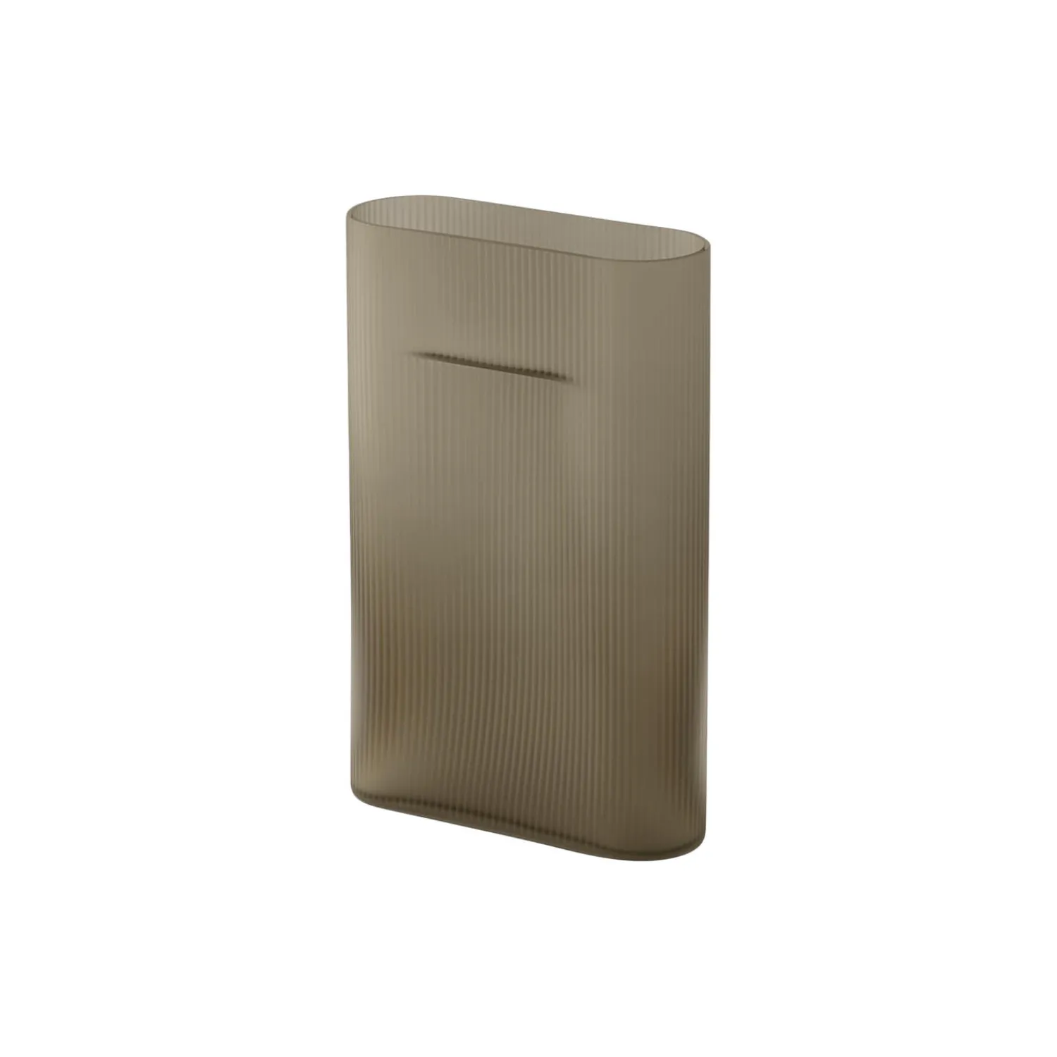 Muuto Vaser-Ridge Vase, /frosted glass