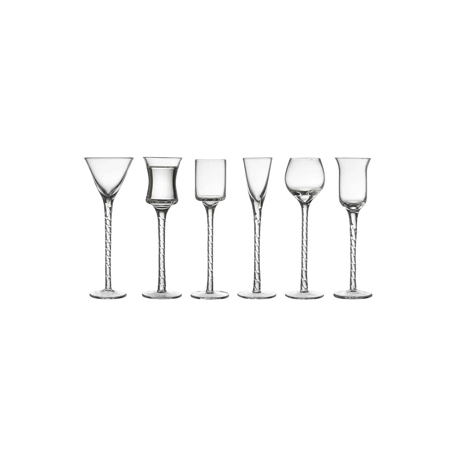 Lyngby Glas Glas * Rom snapseglas 6 stk.