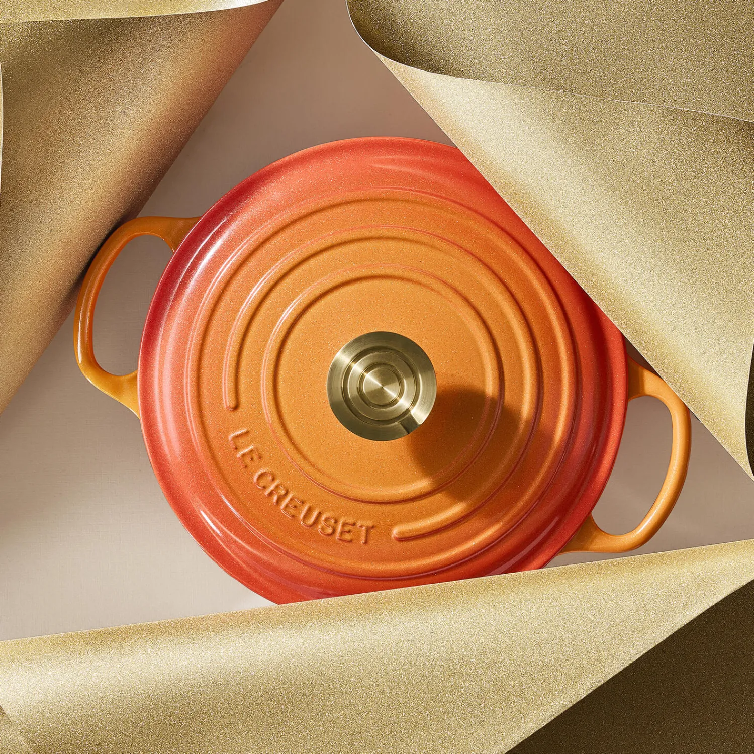 Le Creuset Gryder & Pander * Rund Jubilæumsgryde Ø 24 cm, flamme dorée