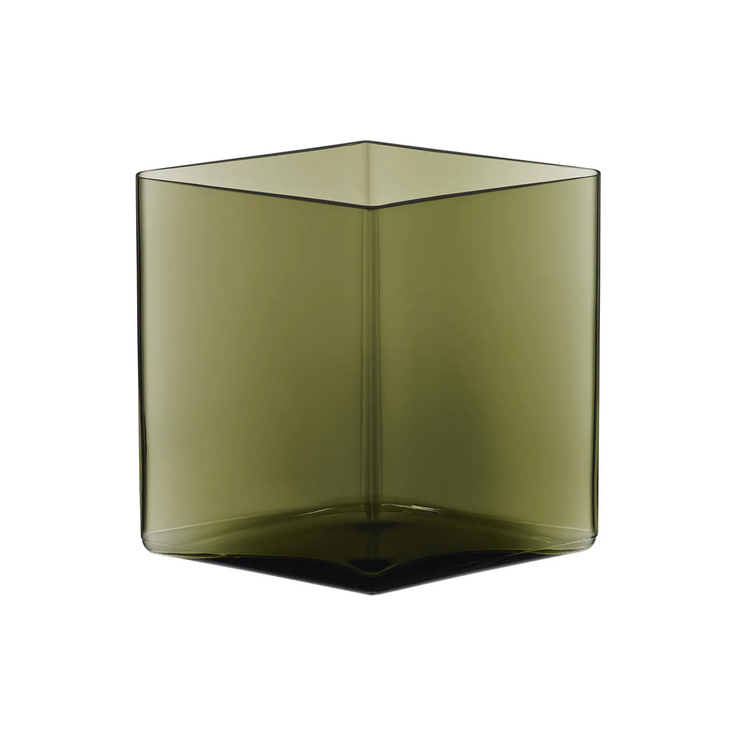 Iittala Vaser-Ruutu vase, moss green