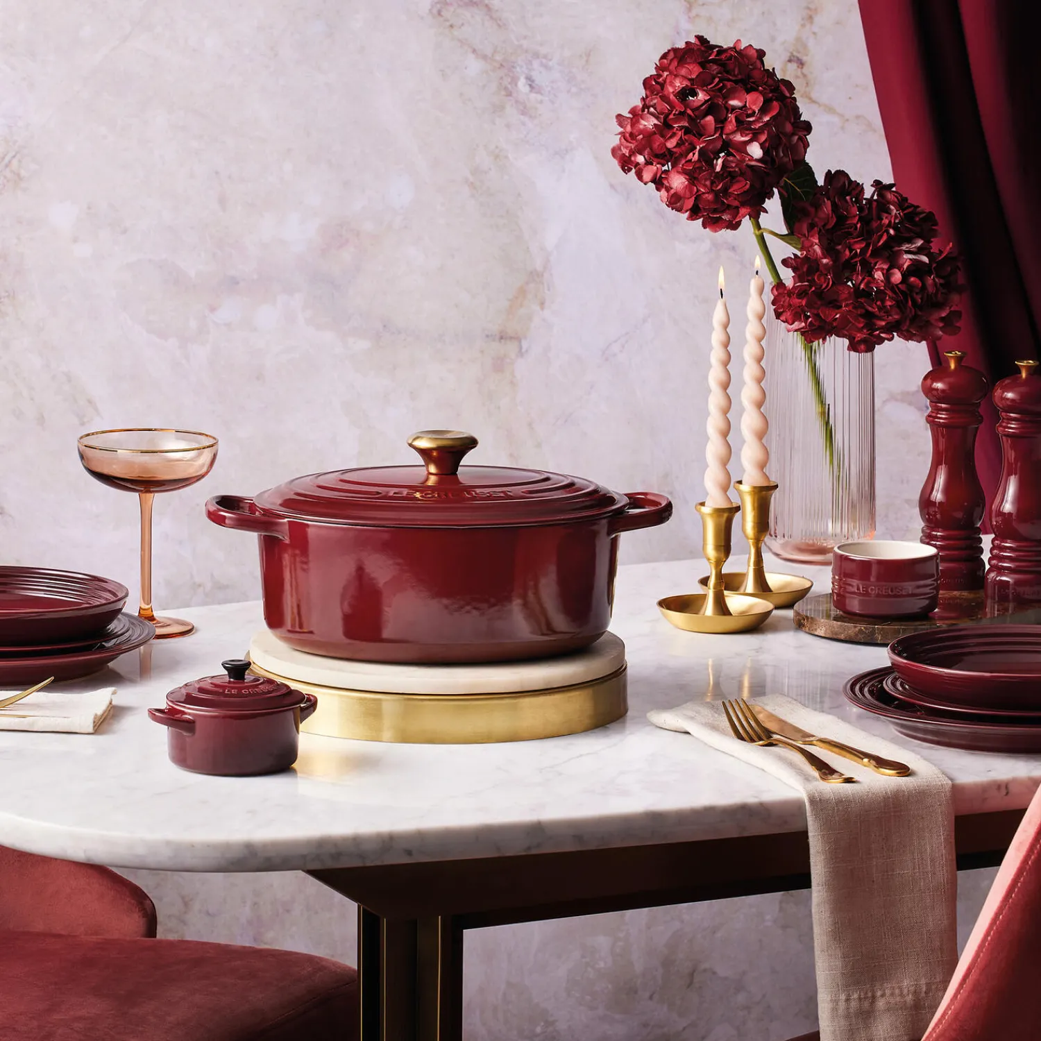 Le Creuset Køkkenudstyr * Saltkværn 21 cm, garnet