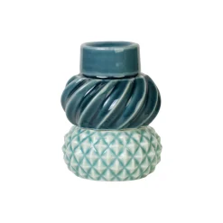 Dottir Nordic Design Lysestager * Samsurium Candlestack set of 2 pcs., petrol & peacock