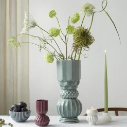 Dottir Nordic Design Vaser * Samsurium Towerbell vase, peacock