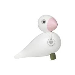 Kay Bojesen Denmark Figurer & Glaskunst * Sangfugl Love, hvid/rosa