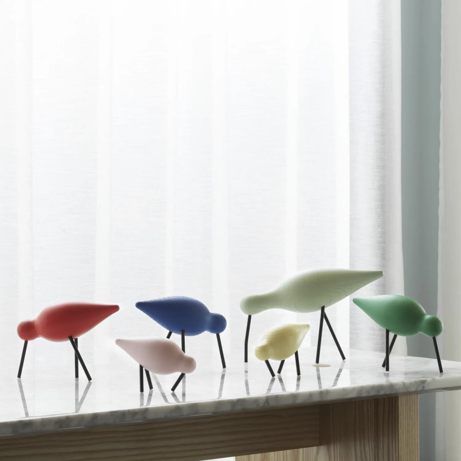 Normann Copenhagen Figurer & Glaskunst-Shorebird, blue