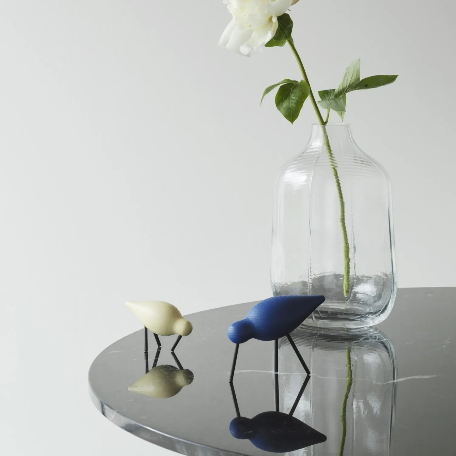 Normann Copenhagen Figurer & Glaskunst-Shorebird, blue