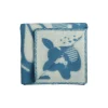 Røros Tweed Plaider-SKOGBUNN Half Size Throw, blue/natural