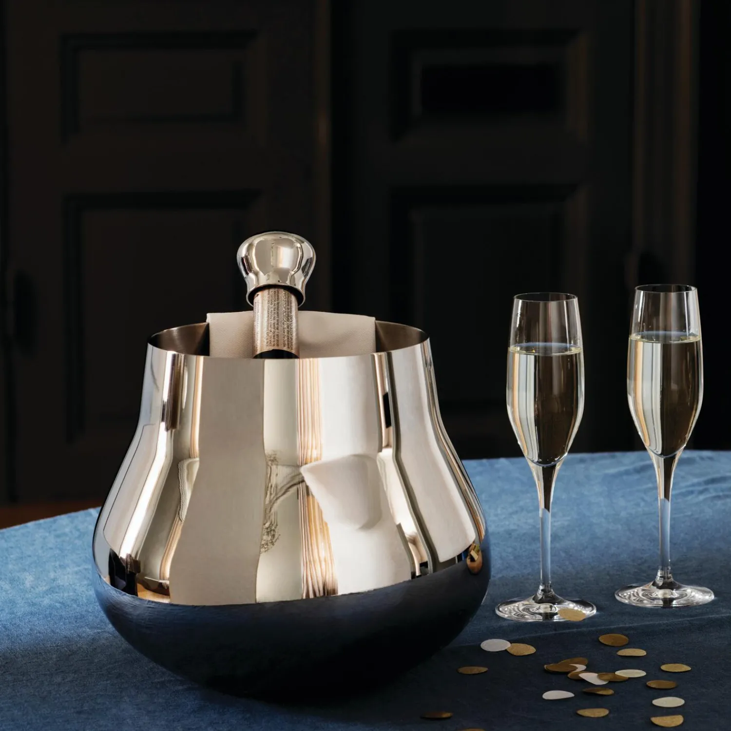 Georg Jensen Barudstyr * Sky champagne/vinkøler
