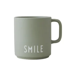 Design Letters Kopper & Krus * SMILE favoritkop med hank,