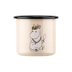 Muurla Kopper & Krus * Snorkfrøken emaljekrus, beige