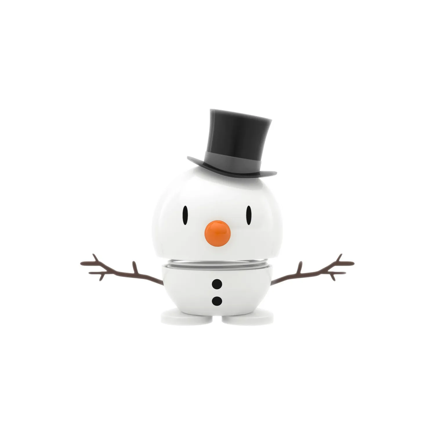 Hoptimist Figurer & Glaskunst-Snowman, hvid