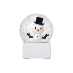 Hoptimist Pynt-Snowman Snow Globe, white