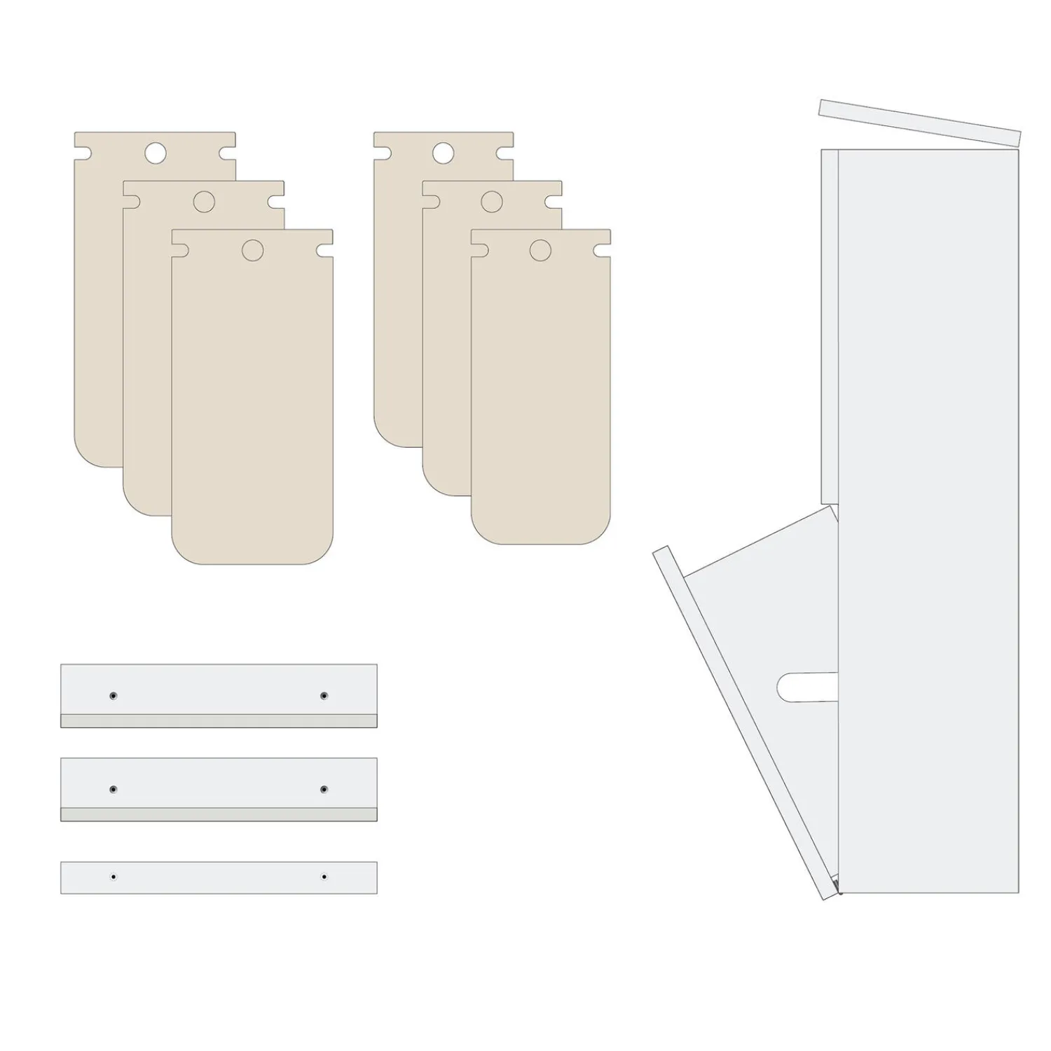 DesignLife Affaldssortering * SORTED Standard Tall affaldssortering,