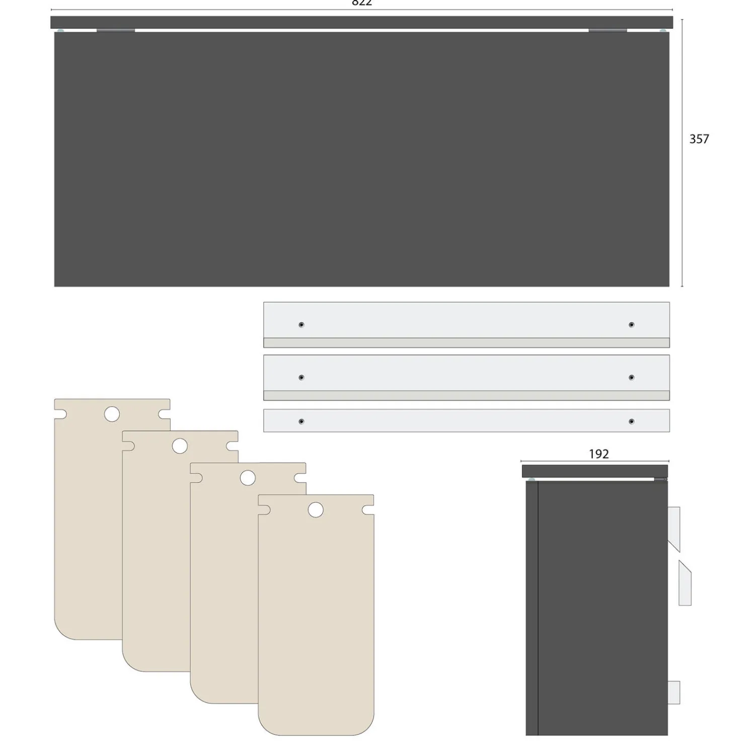 DesignLife Affaldssortering-SORTED Standard Wide affaldssortering,