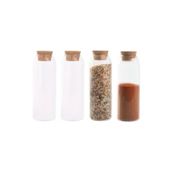 EKTA Living Køkkenopbevaring-Spice Jar Large 4 stk.