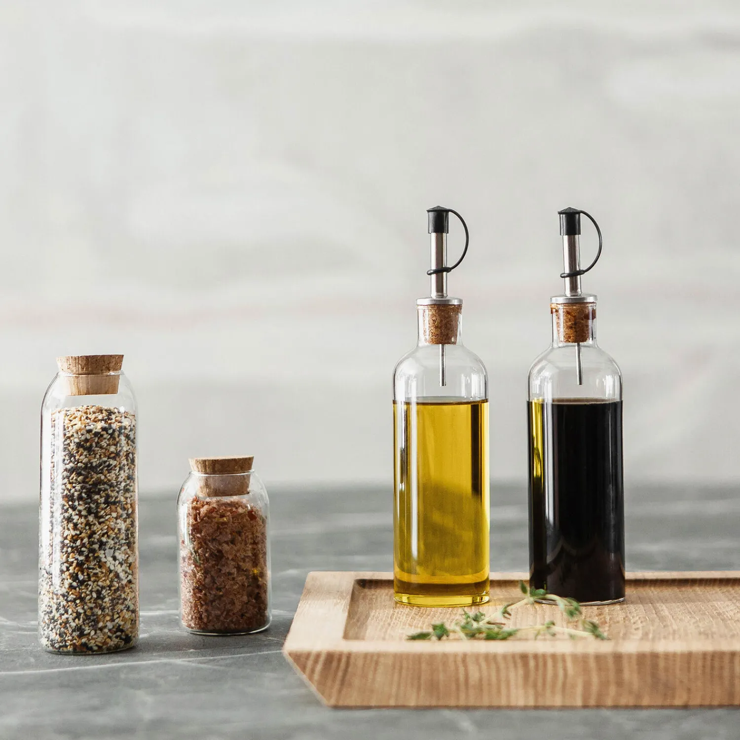 EKTA Living Køkkenopbevaring-Spice Jar Large 4 stk.