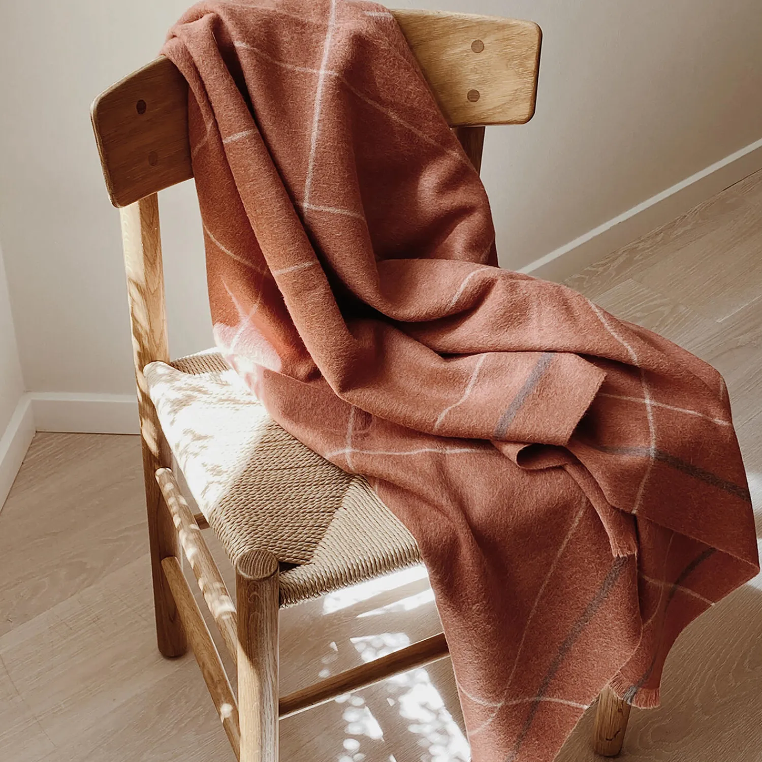 ELVANG Plaider-Square plaid, rusty