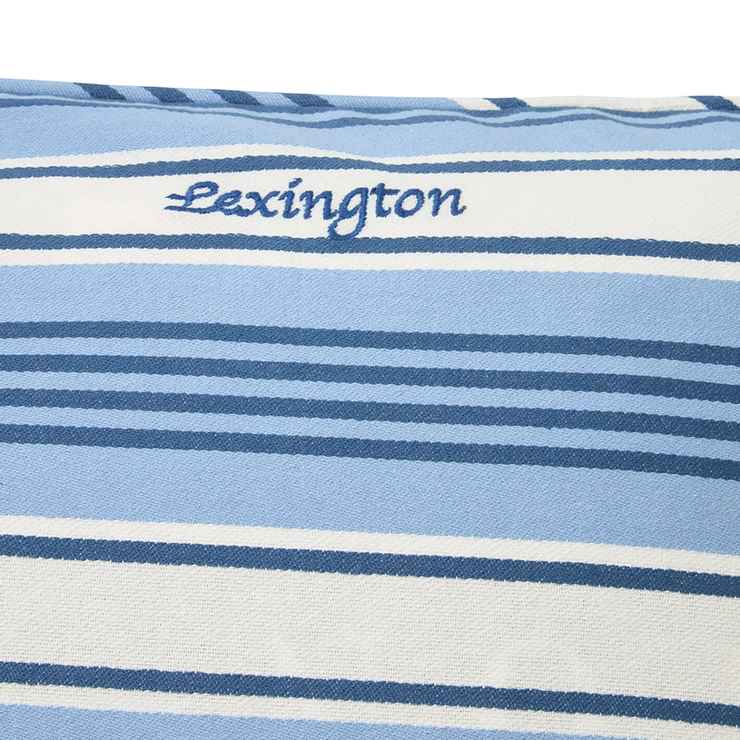 Lexington Pyntepuder & Hynder-Striped Organic Cotton Twill Cushion Cover,