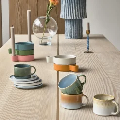 Villa Collection Kopper & Krus * Styles espressokop 2 stk., grøn/blå