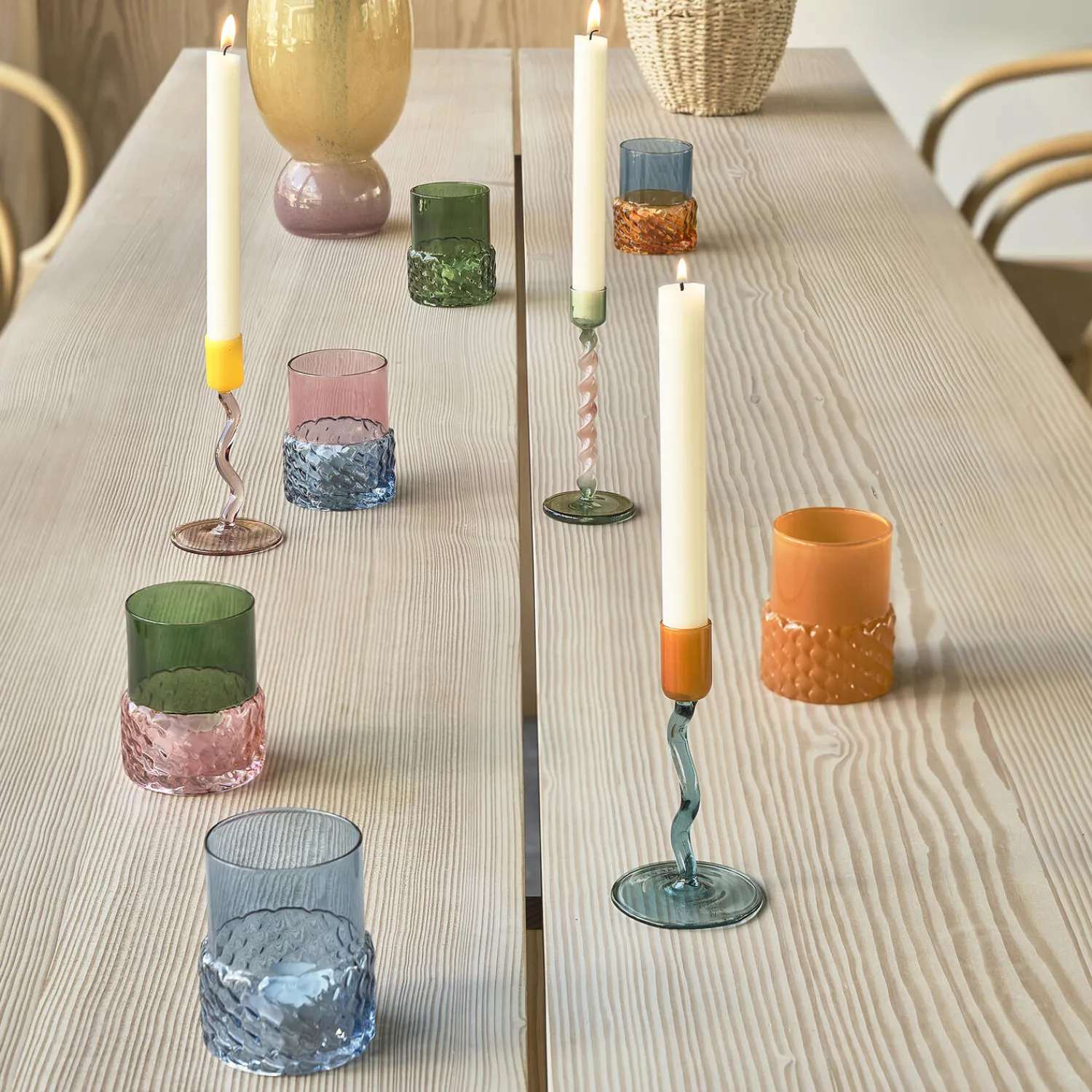 Villa Collection Lysestager * Styles Fyrfadsstage, grøn
