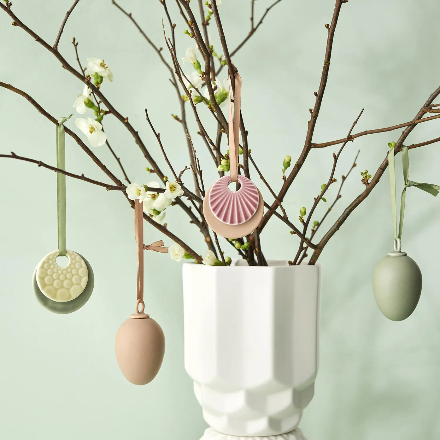 Dottir Nordic Design Pynt-Sweet Stories Ornaments 2 stk, sage