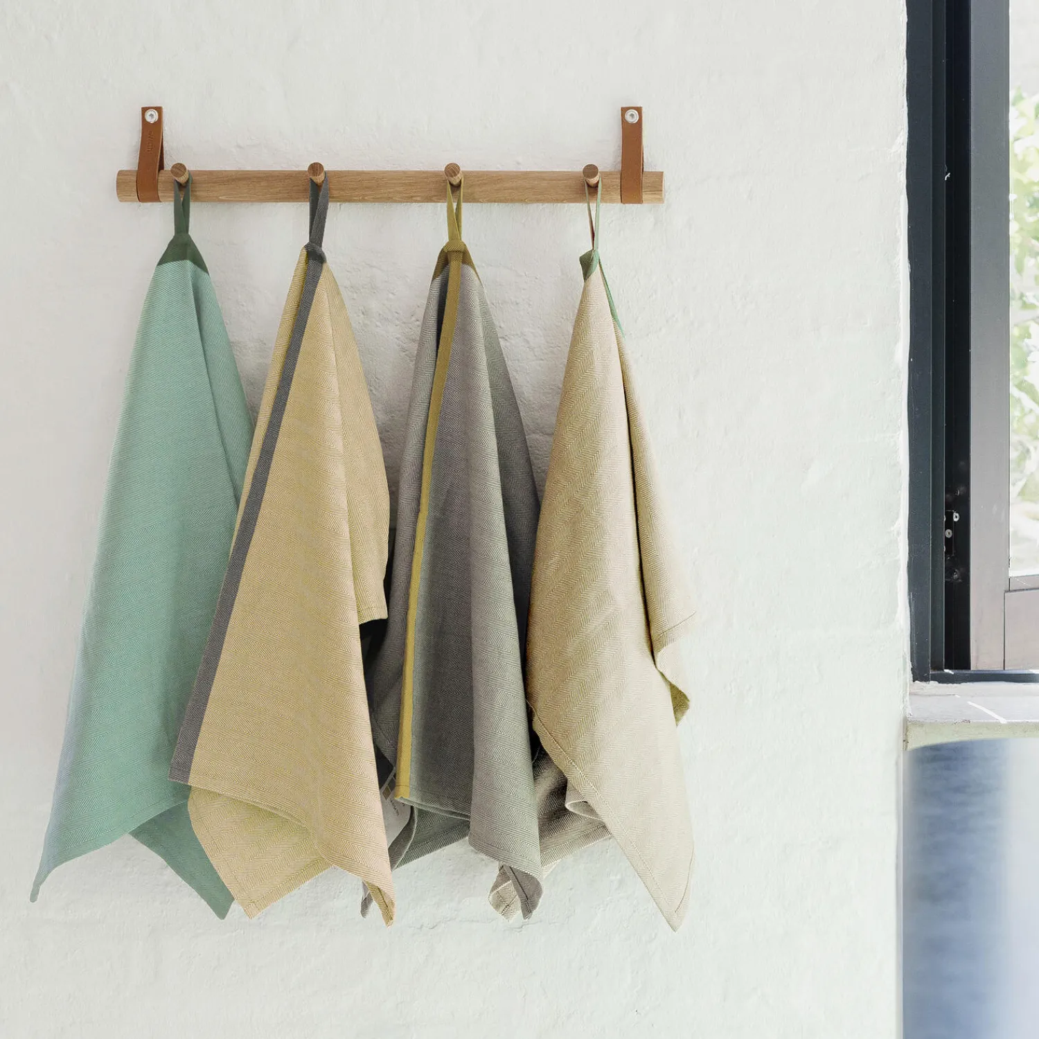 EKTA Living Køkkentekstiler * Tea towel herringbone twill 2 stk.,