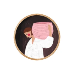 Papirværk Plakater & Rammer * The Woman with the Pink Basket