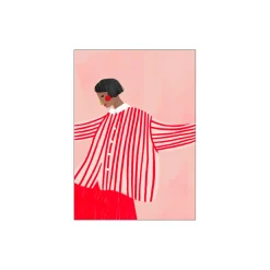 Poster & Frame Plakater & Rammer-The Woman With the Red Stripes