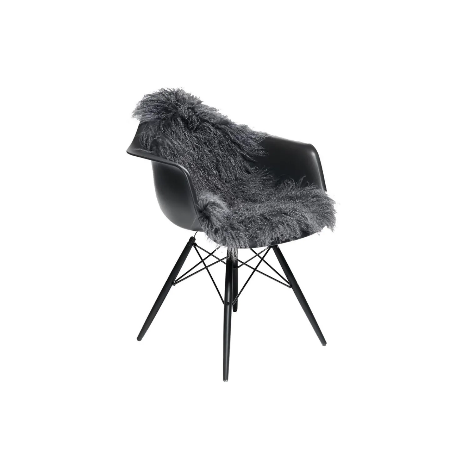 NATURES Collection Skind-Tibetansk lammeskind, steel