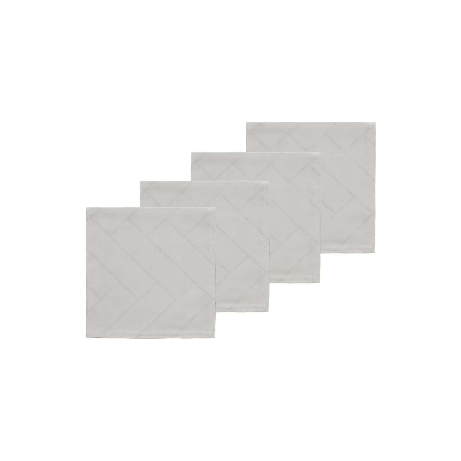 Södahl Bordtekstiler * Tiles stofservietter, light grey
