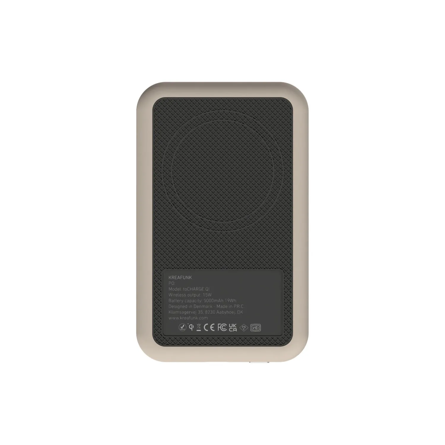 Kreafunk Opladere-toCHARGE Qi trådløs powerbank