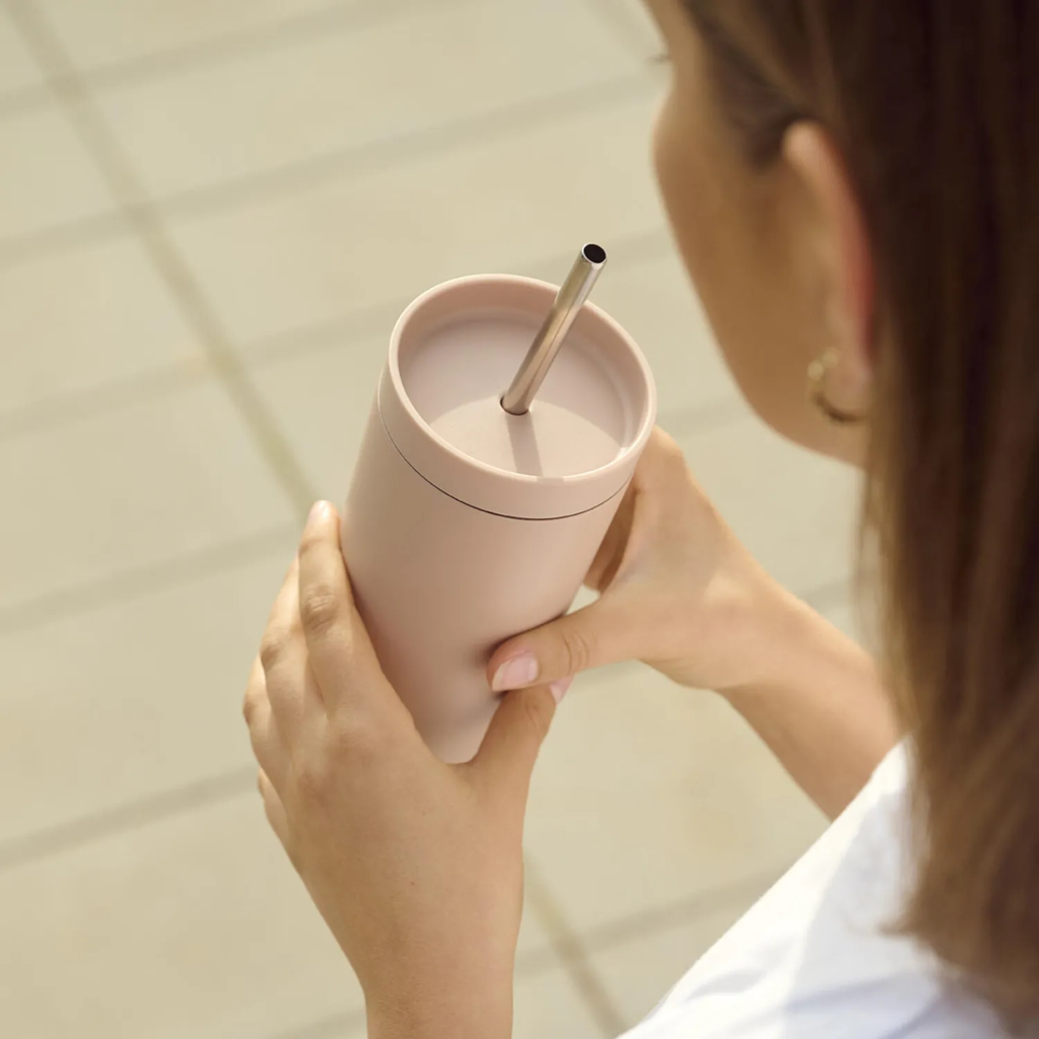 Stelton To Go * To Go Sip termokop med sugerør, heather