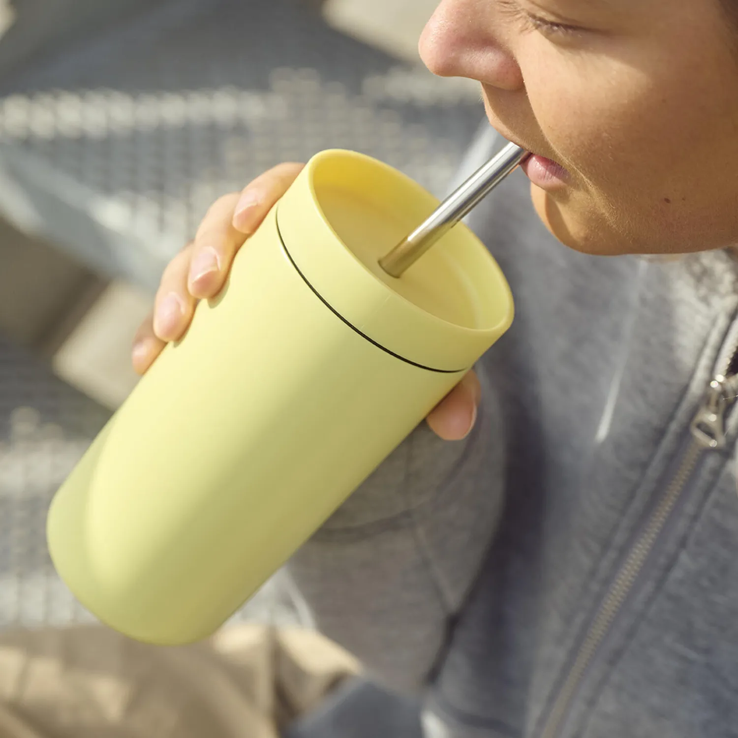 Stelton To Go * To Go Sip termokop med sugerør,