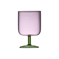 Lyngby Glas Glas-Torino vinglas 2 stk., pink/grøn