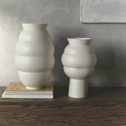 Knabstrup Keramik Vaser * Tortus Archie vase No 4, white