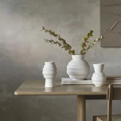 Knabstrup Keramik Vaser * Tortus Archie vase No 1, white