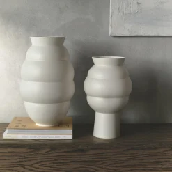 Knabstrup Keramik Vaser-Tortus Archie vase No 5, white
