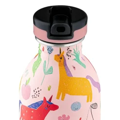 24Bottles To Go * Urban Drikkeflaske med Sports Låg og Stone Finish, magic friends