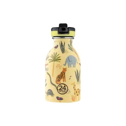 24Bottles To Go * Urban Drikkeflaske med Sports Låg og Stone Finish, jungle friends