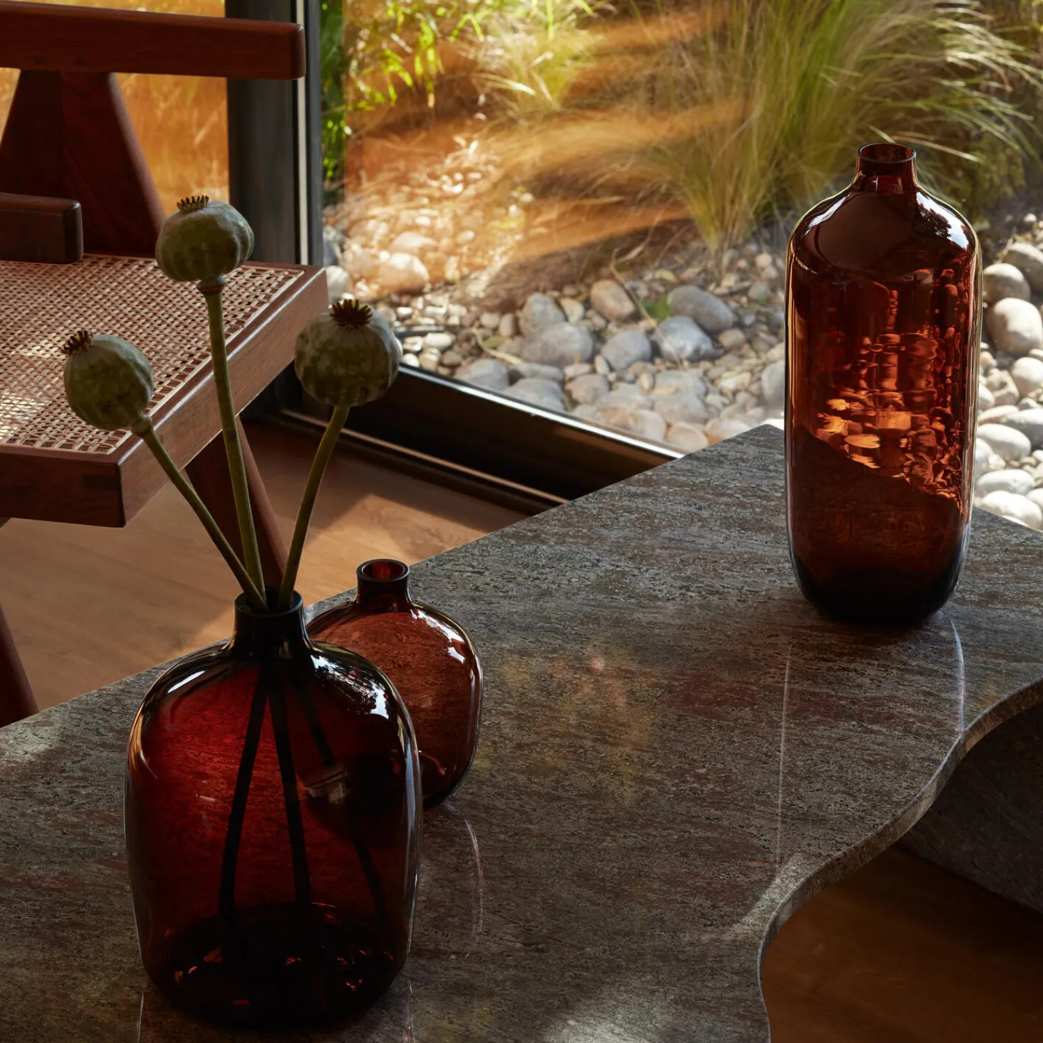 LSA International Vaser * Vessel vase, brun/mocka