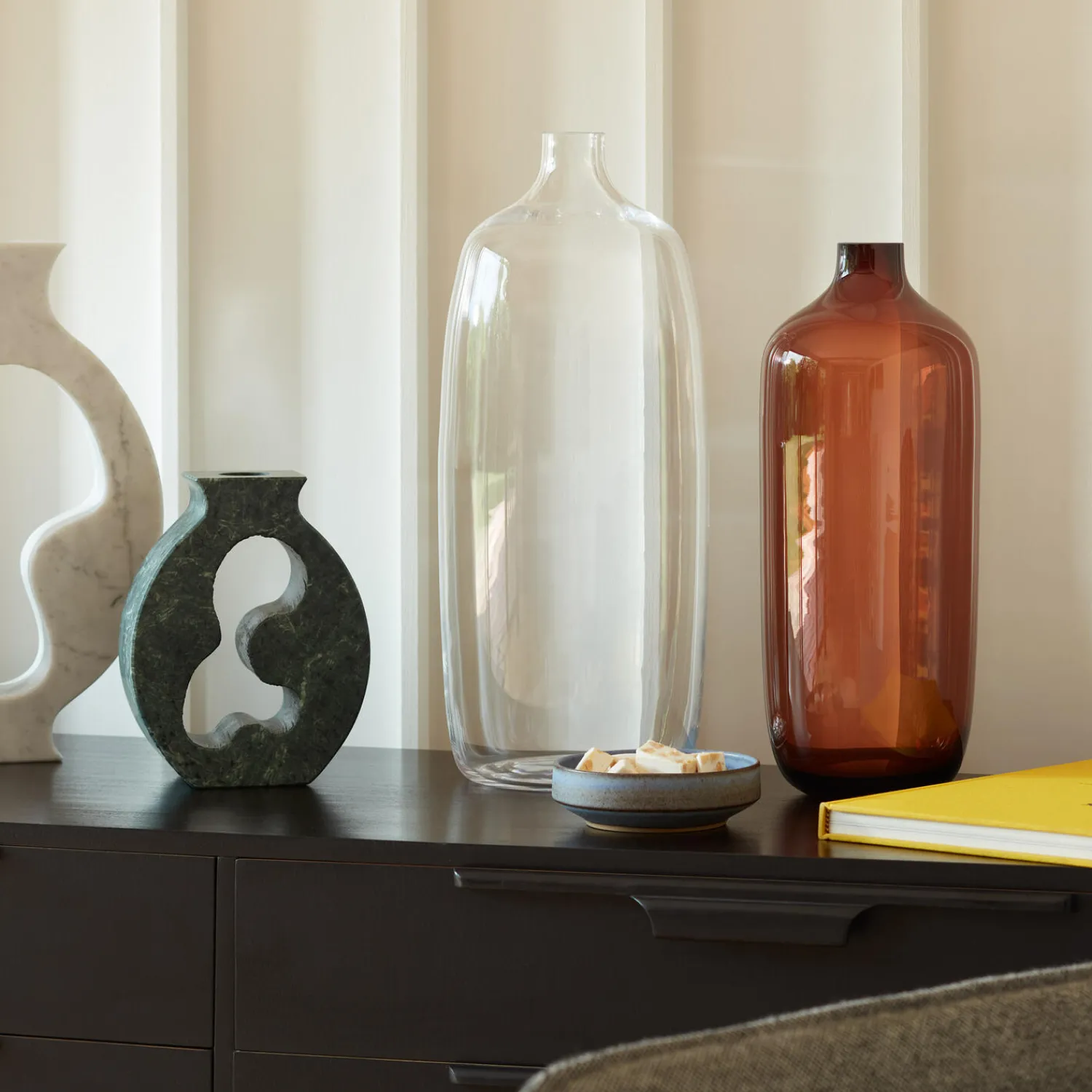 LSA International Vaser-Vessel vase, brun/mocka