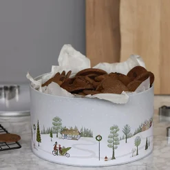 Bastian Køkkenopbevaring * Vinter kagedåsesæt 2 dele, arctic ice/woodrose