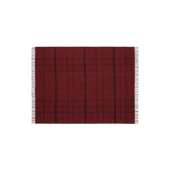 Silkeborg Uldspinderi Plaider-Warp and Weft plaid, 02102 embrace - beetroot/midnight
