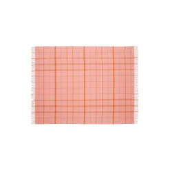 Silkeborg Uldspinderi Plaider * Warp and Weft plaid, 02103 love - coral/amber