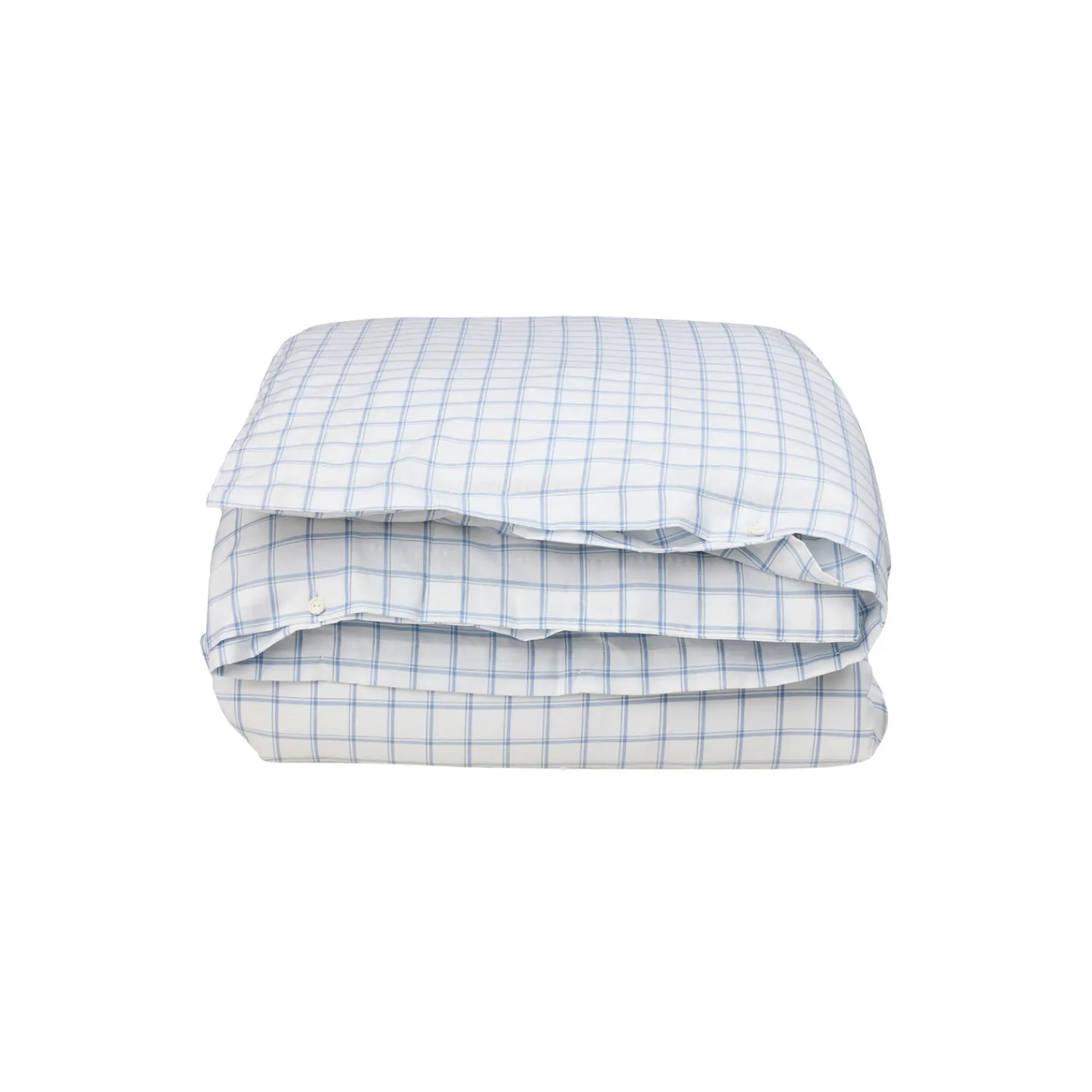 Lexington Sengetøj * White/Blue Check Lyocell/Cotton Oxford Bed Set, white/blue