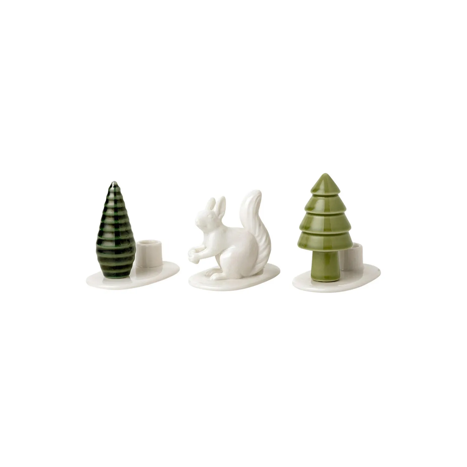 Dottir Nordic Design Figurer & Glaskunst-Winter Stories Flock Squirrel lysestage